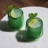 Double Walled Aurora Tumblers in green (set of 2) by Viski