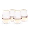 Rose 18 oz. Crystal Stemless Wine Glass Set of 4 by TwineÂ®