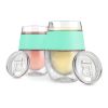 Wine FREEZE™ Cooling Cups in Mint (set of 2) and lids by HOS