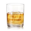 Good People Good Whiskey DOF Glass