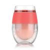 Wine FREEZE™ Cooling Cups in Coral (set of 2) and lids by HO