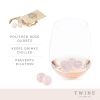 Rose Quartz Wine Gems Set of 6 by Twine®