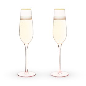 Rose Crystal Champagne Flute by Twine Living® (Set of 2)