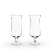 Angled Crystal Hurricane Glasses by Viski®