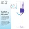 Wine FREEZE Stemmed  in Tinted Set (set of 4) by HOST®