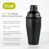 Ash: 18-Ounce Matte Black Cocktail Shaker by True