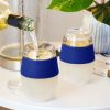 Wine FREEZE™ Cooling Cups in Blue (set of 2) and lids by HOS