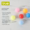 Colorful Ping Pong Balls, Set of 6 by True