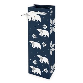 Polar Bear Pattern 750ml Bottle Bag By Cakewalk