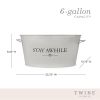 Stay Awhile Metal Drink Tub by Twine®