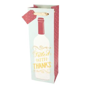 Filled with Thanks Wine Bag