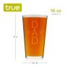 Dad Stacked, Est. 2023 Type Print Pint Glass