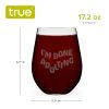 I'm Done Adulting Stemless Wine Glass