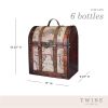 6 Bottle Old World Wooden Wine Box by Twine®