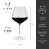 Reserve European Crystal Burgundy Glasses by Viski®