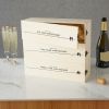 Newlywed's Anniversary Wooden Wine Box by Twine®