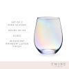 Luster Stemless Wine Glass Set of 2 by Twine