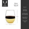 Gold-Dipped Wine Tumblers by Viski