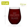 My Favorite Child & Glass Stemless Wine Glass