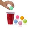 Colorful Ping Pong Balls, Set of 6 by True