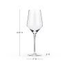 Angled Crystal Chardonnay Glasses (Set of 6) by Viski