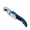 Truetap™: Double-Hinged Waiter's Corkscrew in Metallic Blue