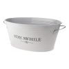 Stay Awhile Metal Drink Tub by Twine®