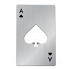 Black/Silver Poker Card Beer Bottle Opener Metal Mini Portable Spade A Opener Stainless Steel Kitchen Bar Tools