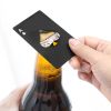 Black/Silver Poker Card Beer Bottle Opener Metal Mini Portable Spade A Opener Stainless Steel Kitchen Bar Tools