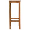 Bar Chairs 2 pcs Solid Acacia Wood